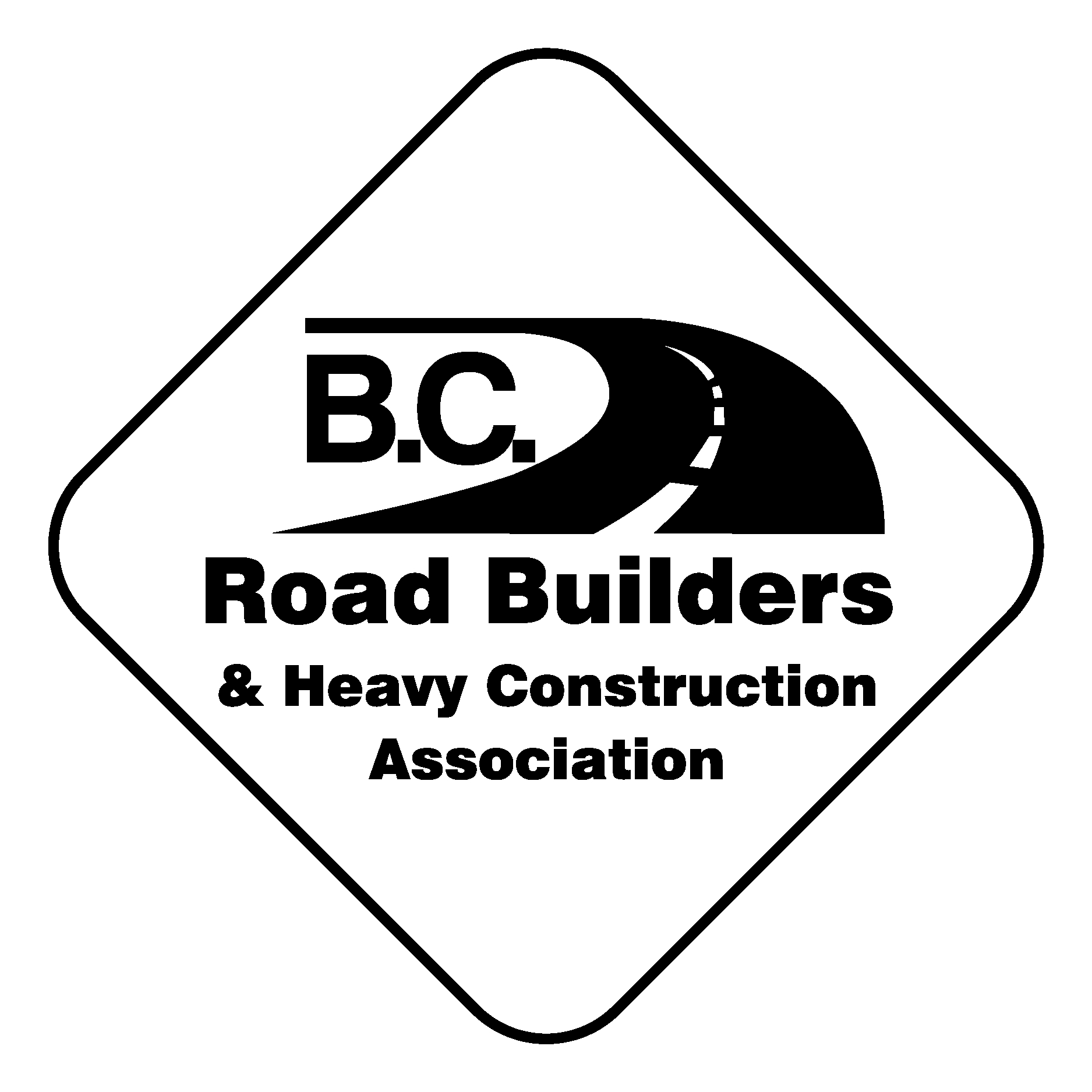 BC Road Builders & Heavy Construction Association Black. Logo Vector Logo